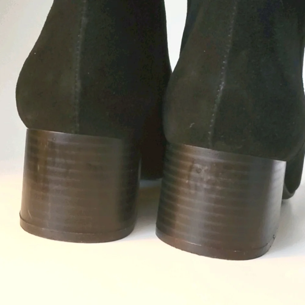 Kenneth Cole Reaction Road Stop Black Suede Leather Ankle Boots 10